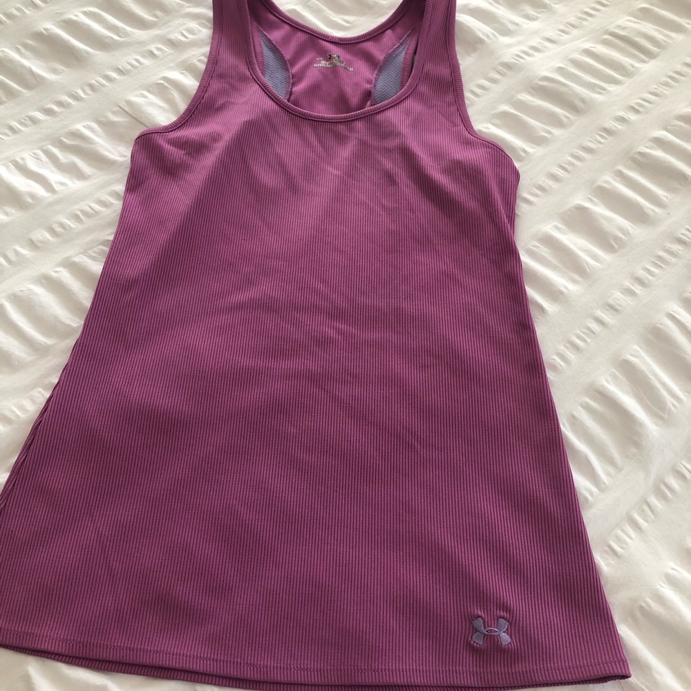 Under Armour purple athletic tank top sz M